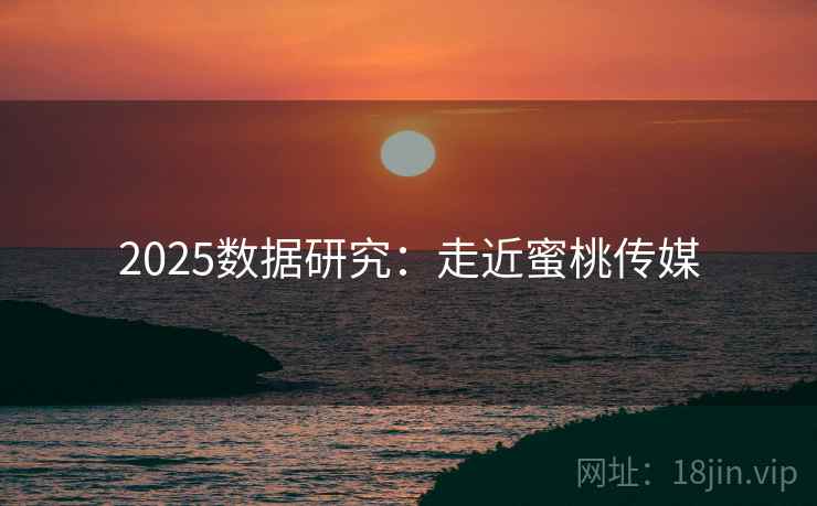 2025数据研究：走近蜜桃传媒