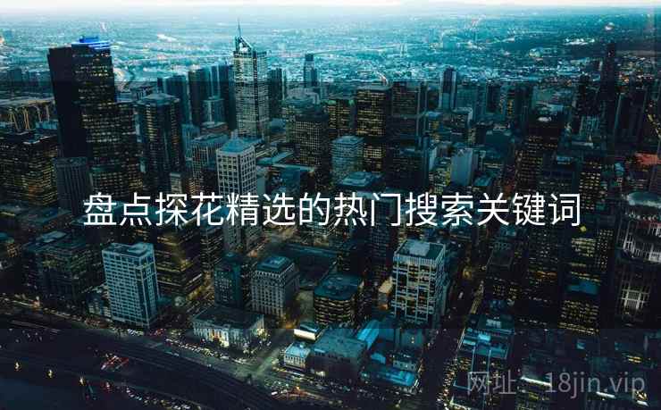 盘点探花精选的热门搜索关键词
