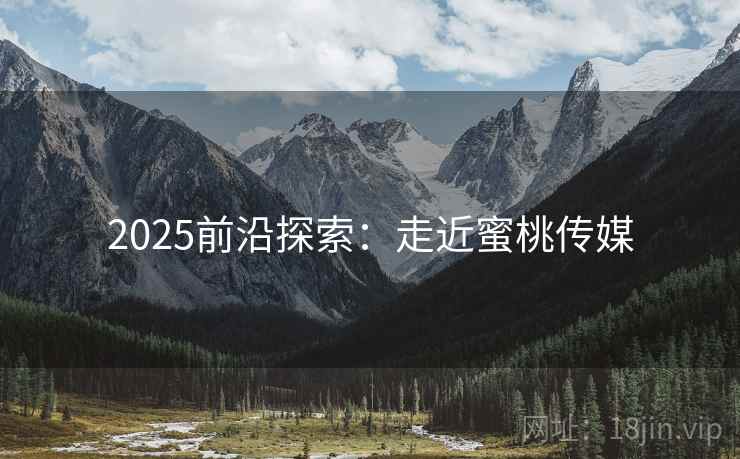 2025前沿探索：走近蜜桃传媒